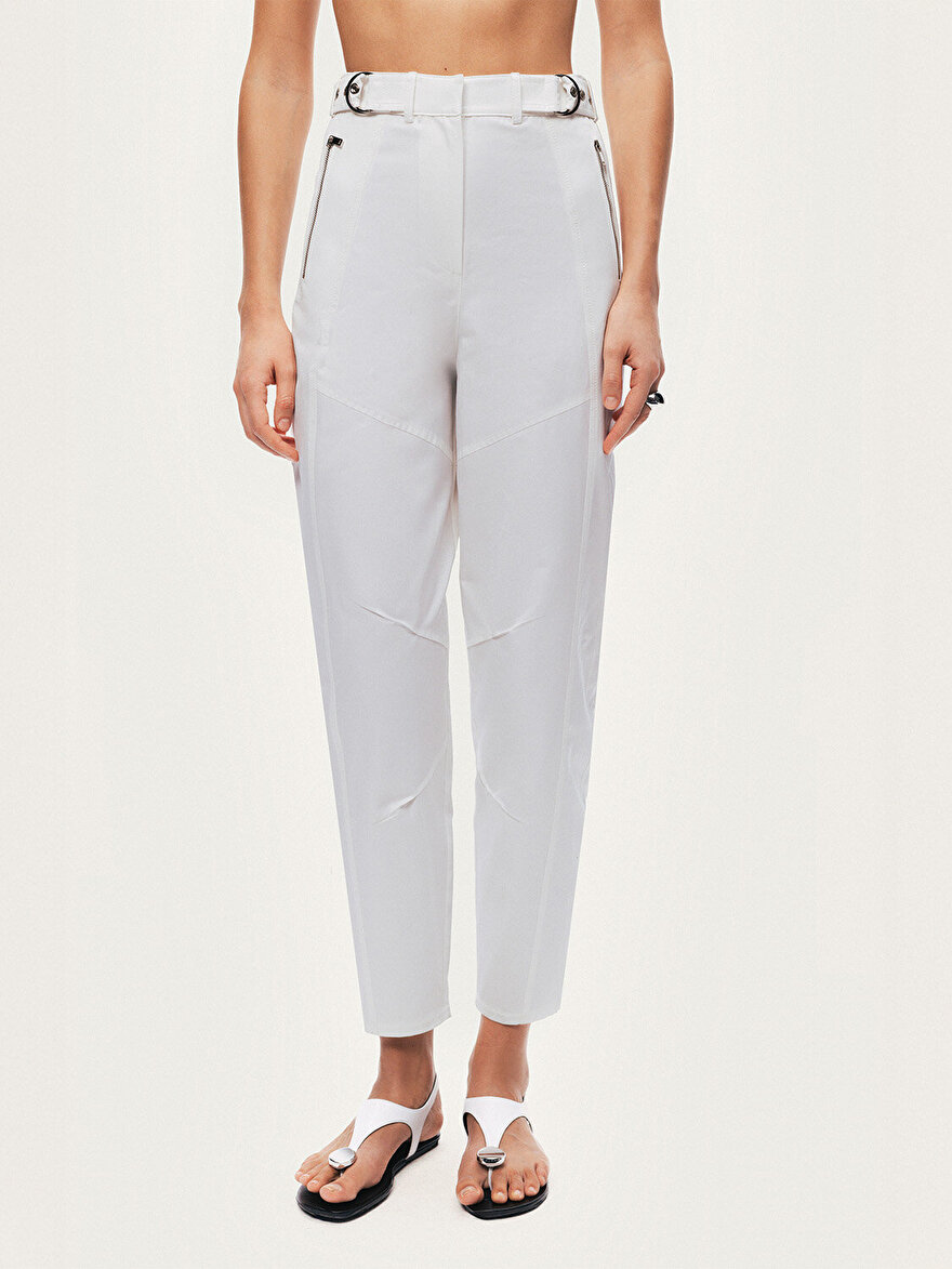 Nocturne Kemer Detaylı Yüksek Bel Pantolon