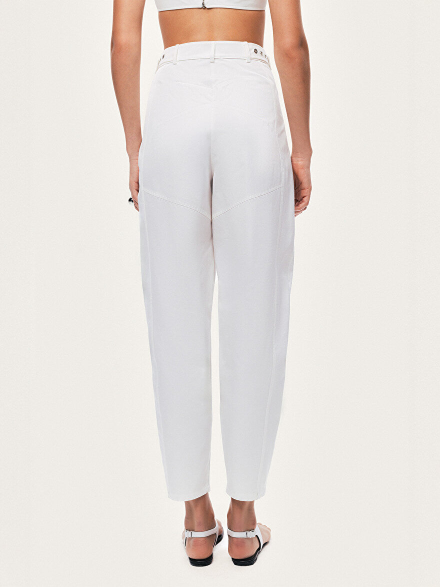 Nocturne Kemer Detaylı Yüksek Bel Pantolon