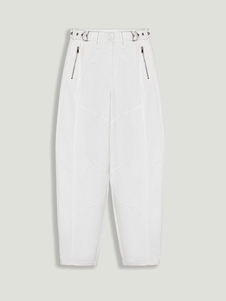 Nocturne Kemer Detaylı Yüksek Bel Pantolon