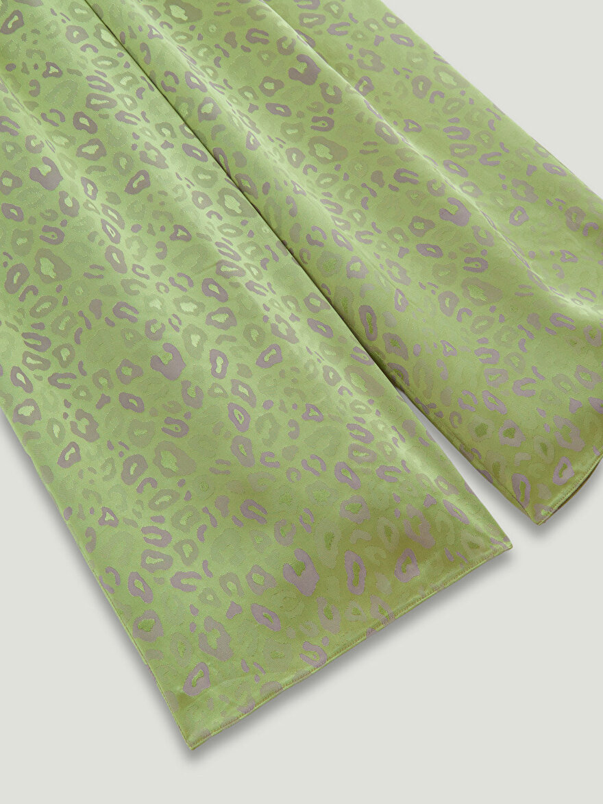 Nocturne Desenli Geniş Paça Pantolon