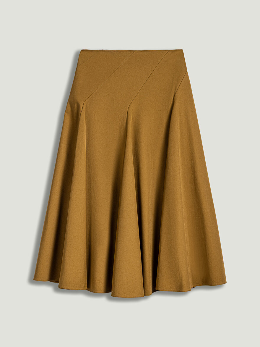 Nocturne Volanlı Midi Çan Etek