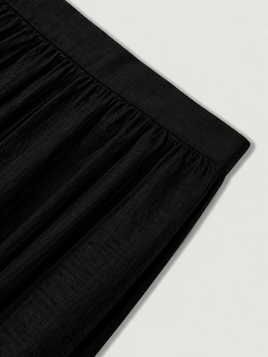 Nocturne Biye Detaylı Midi Çan Etek