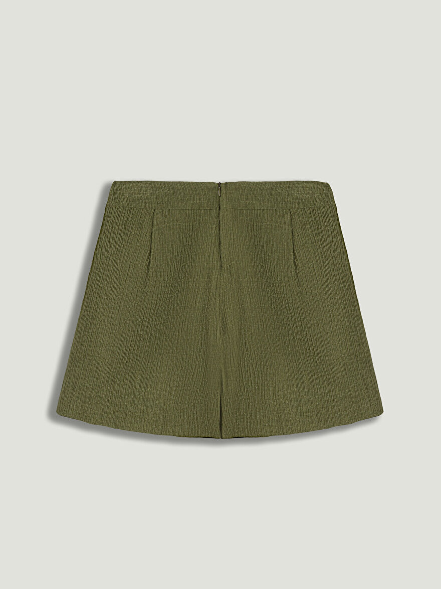 Nocturne Kruvaze Bağlamalı Mini Şort Etek