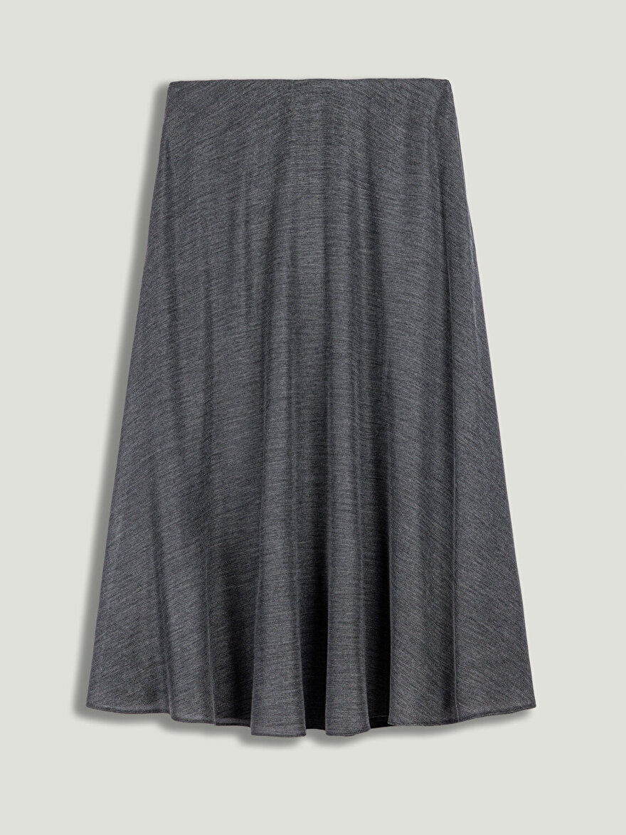 Nocturne Dökümlü Midi Çan Etek