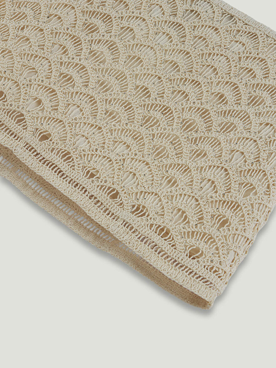 Nocturne Boncuk Detaylı Brodeli Mini Etek