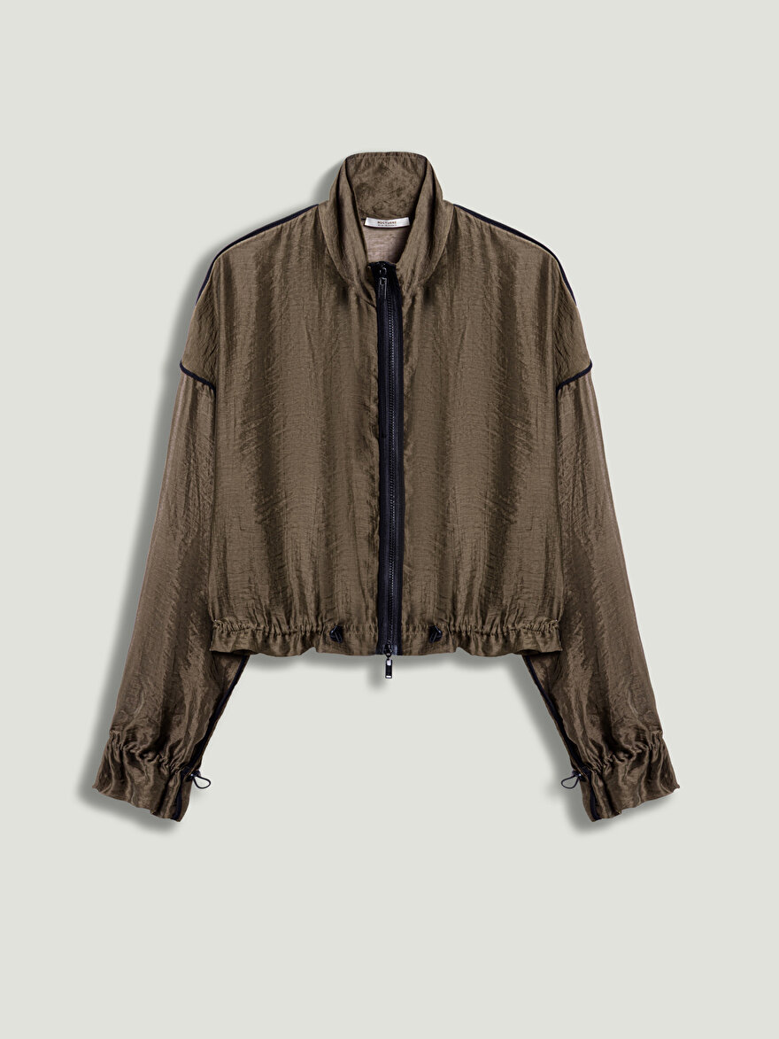 Nocturne Biye Detaylı Transparan Ceket