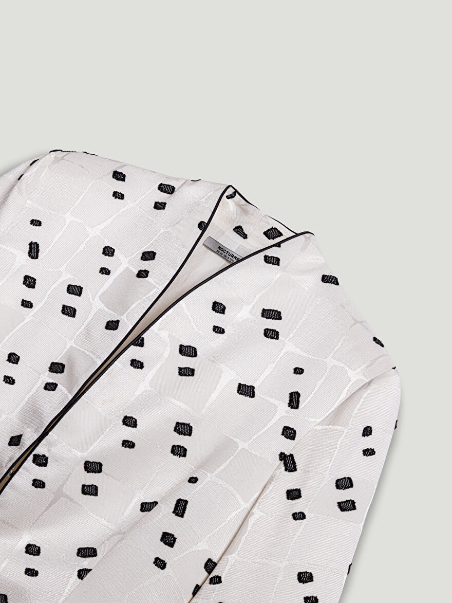 Nocturne Desenli Vatkalı Ceket