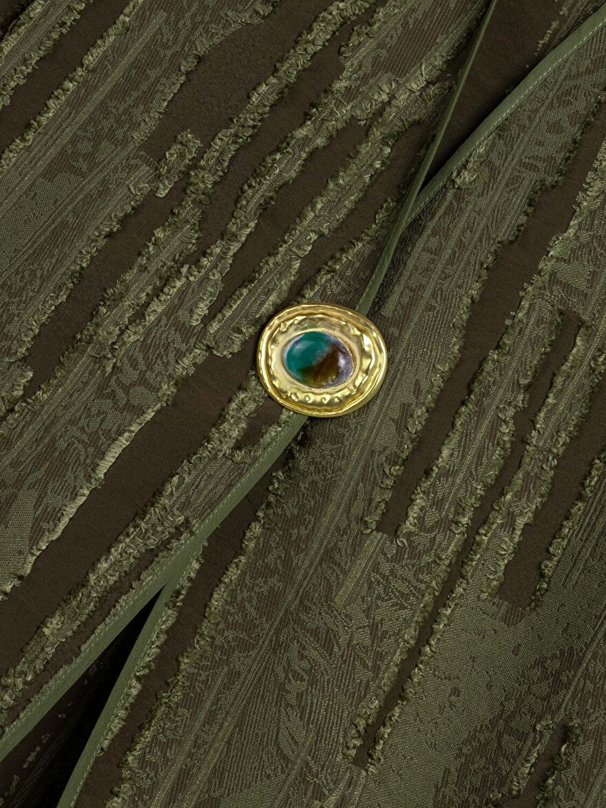 Nocturne Jakarlı Broş Detaylı Ceket