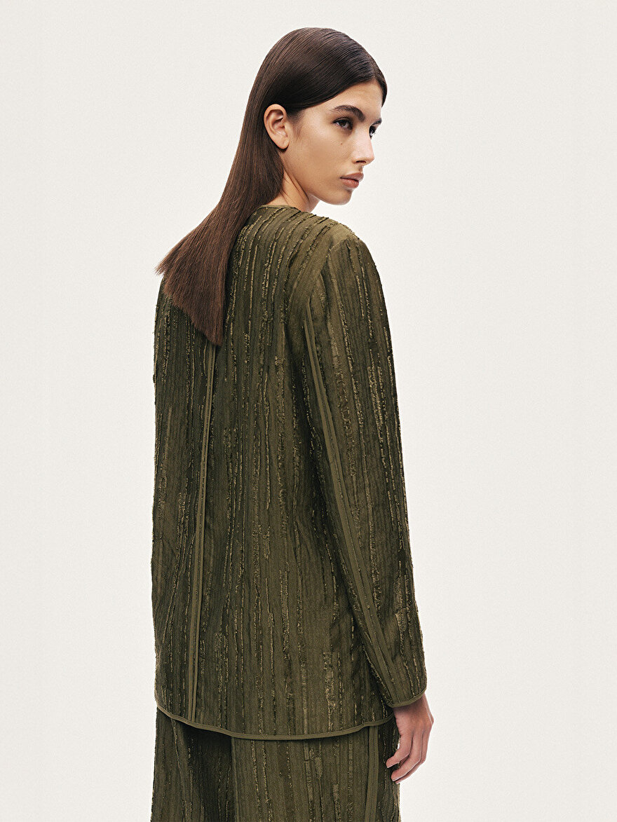 Nocturne Jakarlı Broş Detaylı Ceket