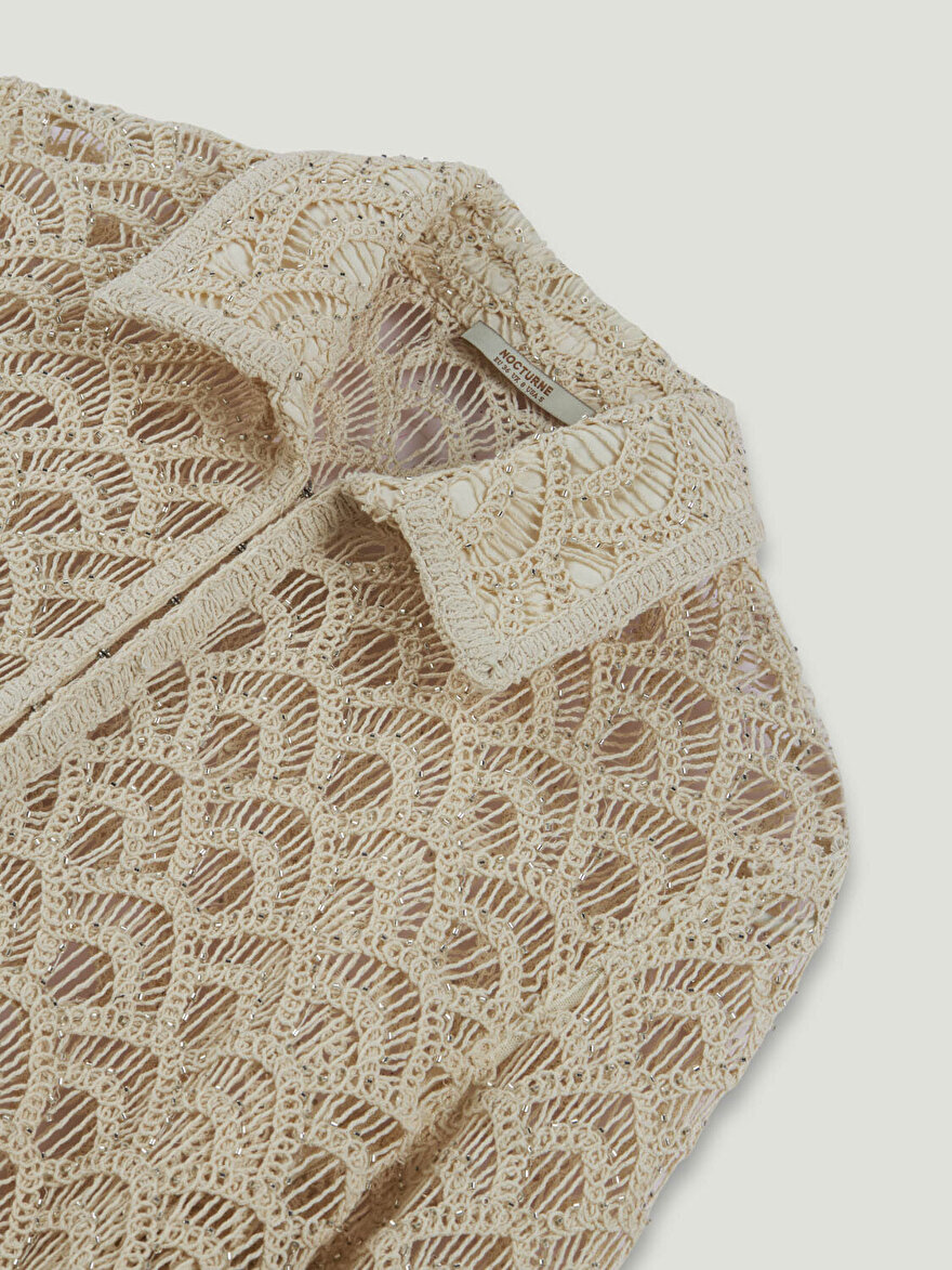 Nocturne Boncuk Detaylı Brode Ceket