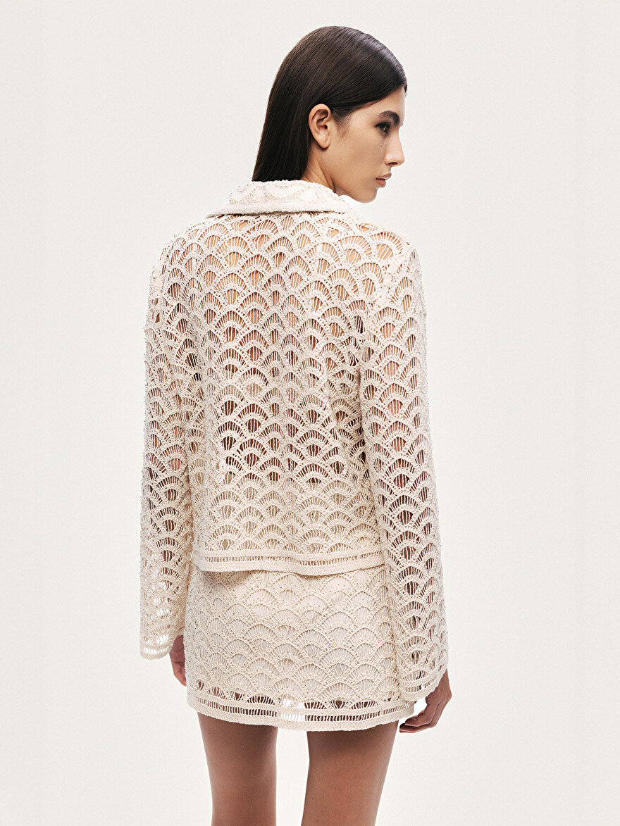 Nocturne Boncuk Detaylı Brode Ceket