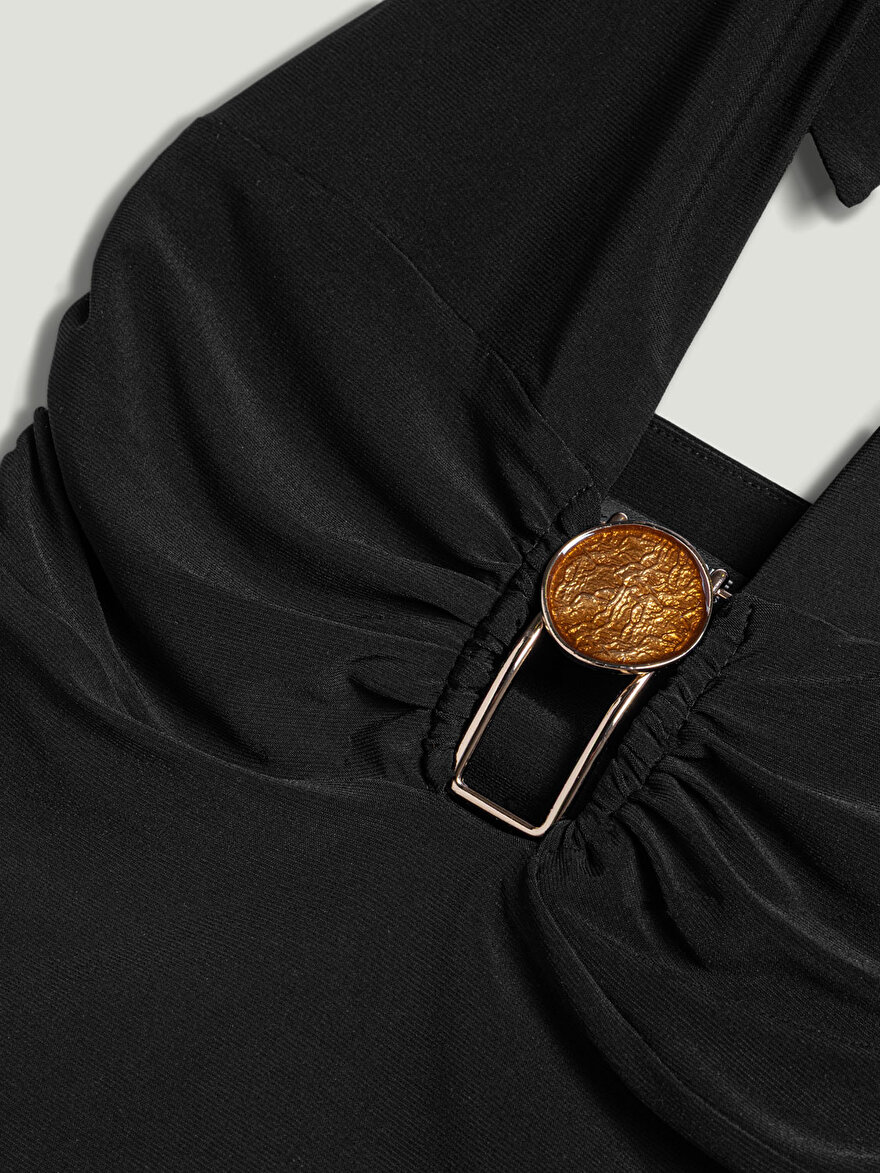 Nocturne Taş Aksesuar Detaylı Bluz