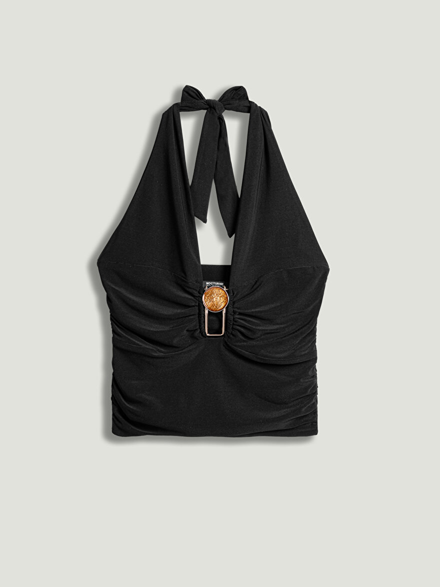 Nocturne Taş Aksesuar Detaylı Bluz