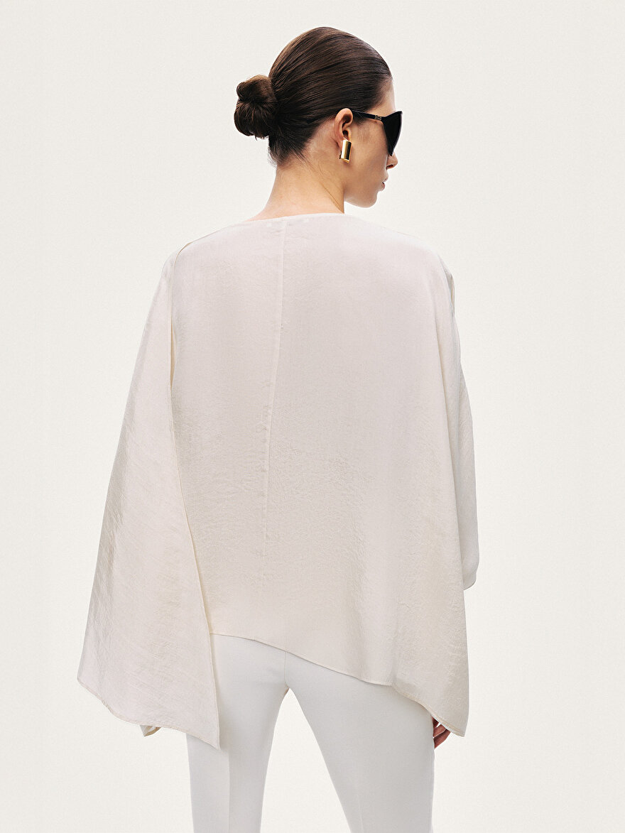 Nocturne Dökümlü Yarasa Kol Bluz