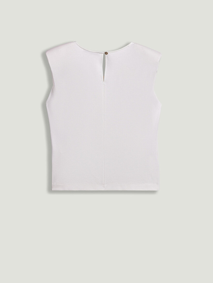 Nocturne Bel Aksesuarlı Vatkalı Bluz