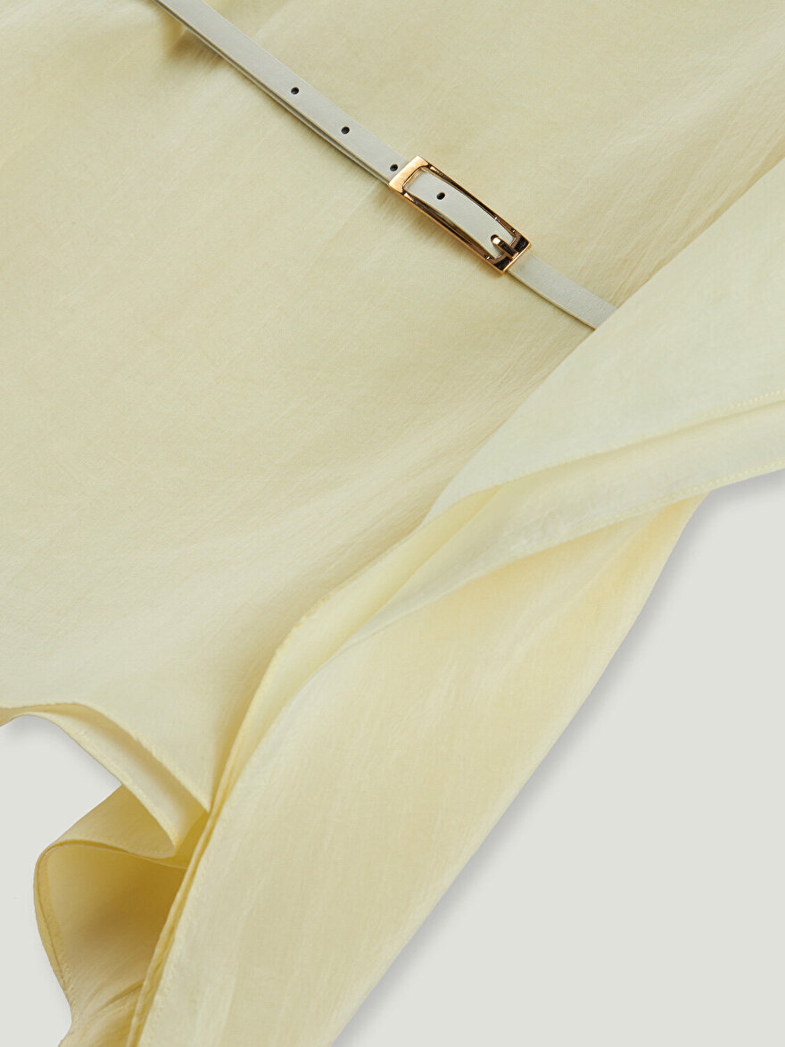 Nocturne Kemer Detaylı Asimetrik Bluz