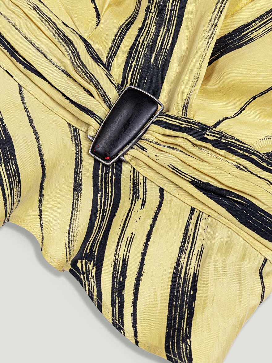 Nocturne Aksesuar Detaylı Çizgili Bluz