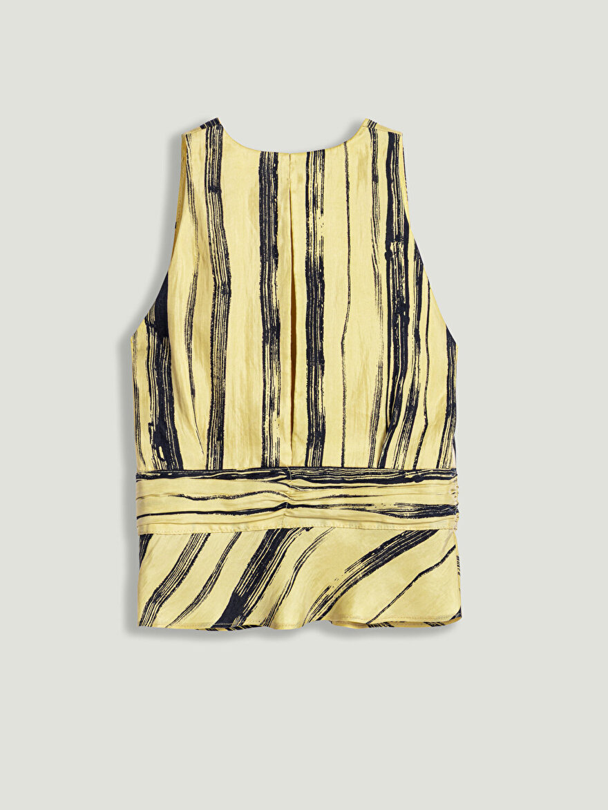 Nocturne Aksesuar Detaylı Çizgili Bluz