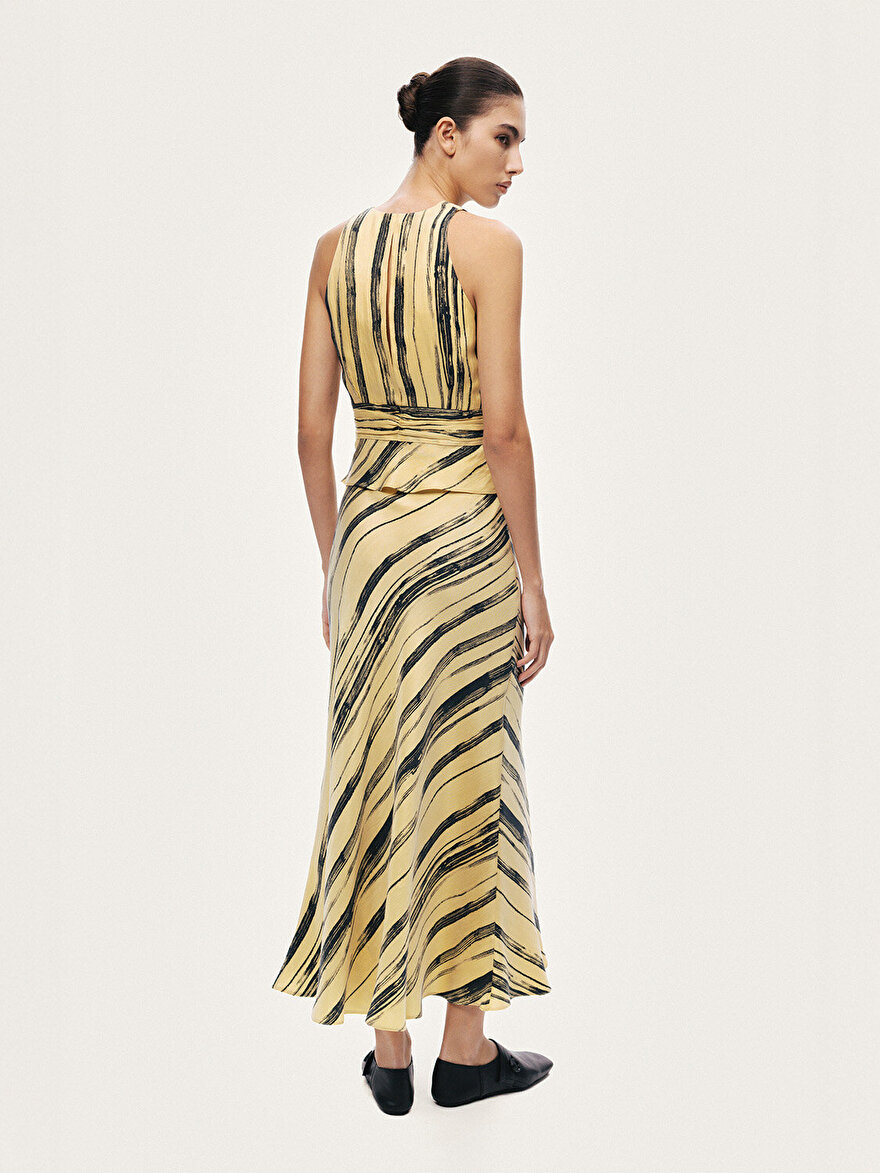 Nocturne Aksesuar Detaylı Çizgili Bluz