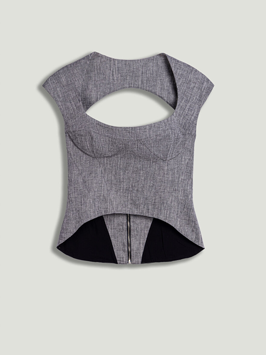 Nocturne Pencere Detaylı Bluz