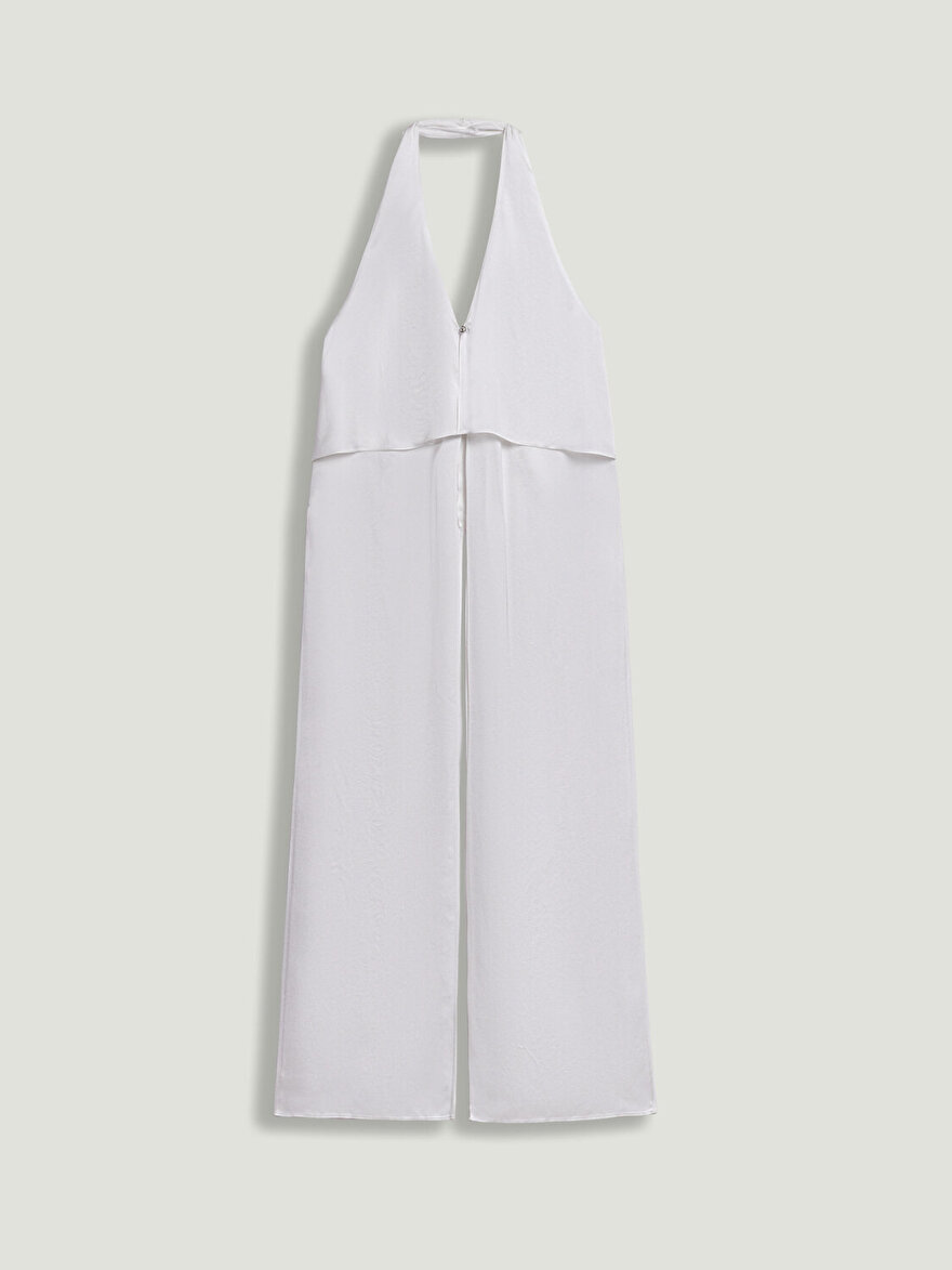 Nocturne Halter Yaka Yırtmaçlı Bluz