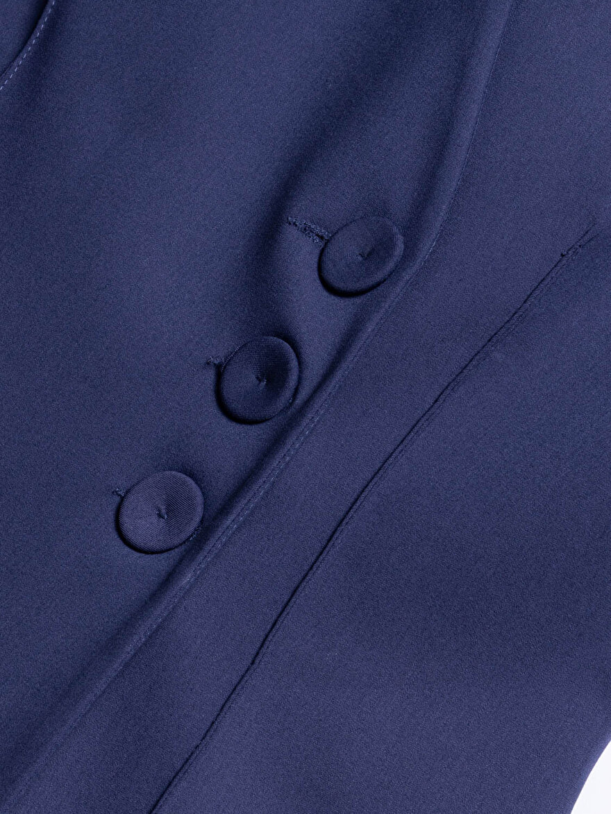 Nocturne Dik Yaka Kruvaze Yelek