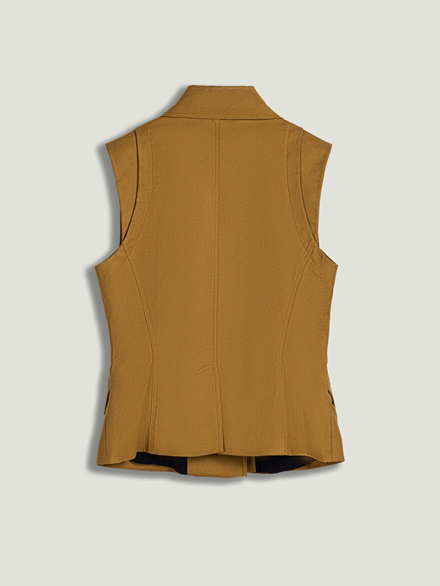 Nocturne Gold Detaylı Kruvaze Yelek