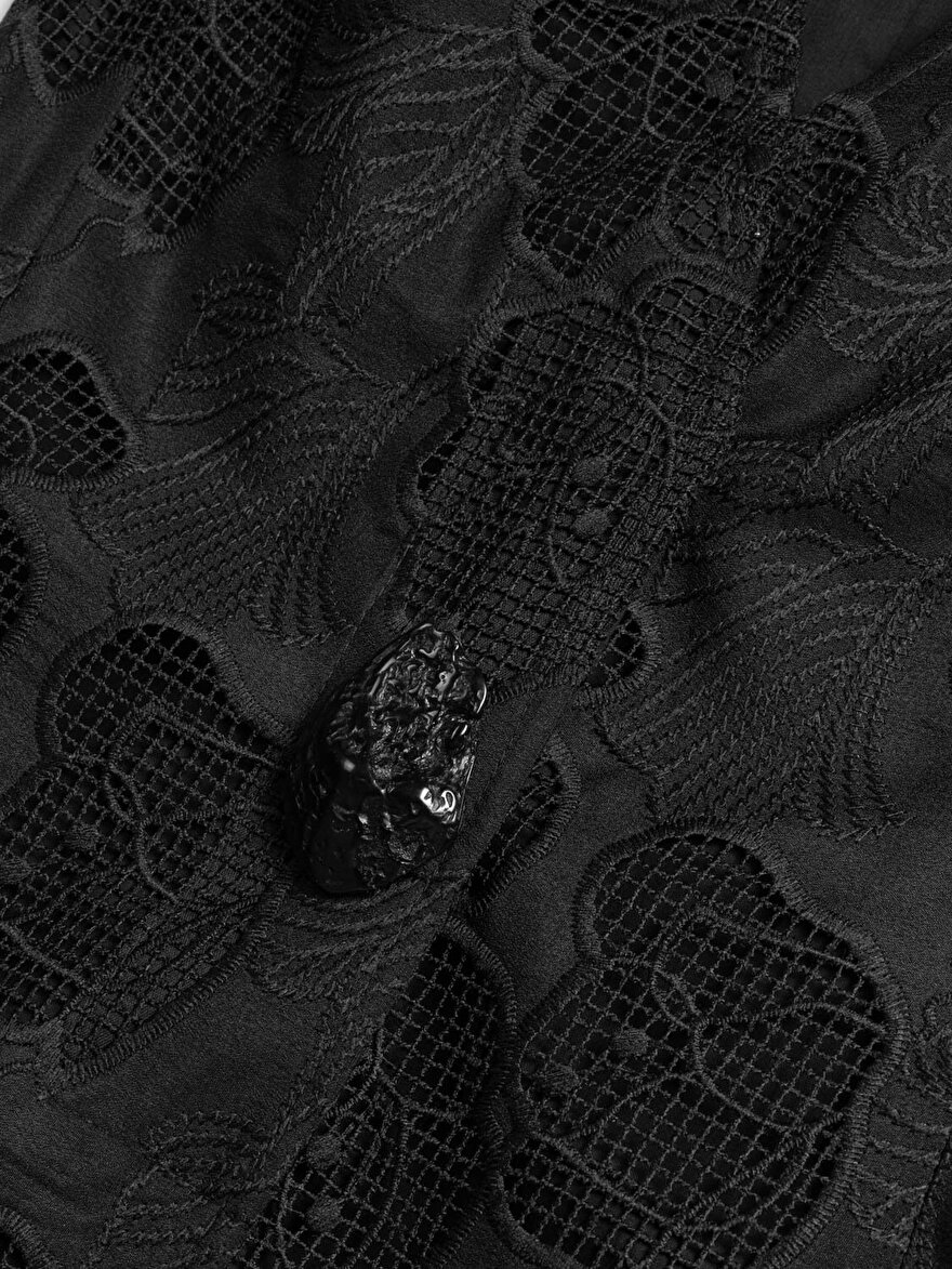 Nocturne Aksesuarlı Brode Detaylı Yelek