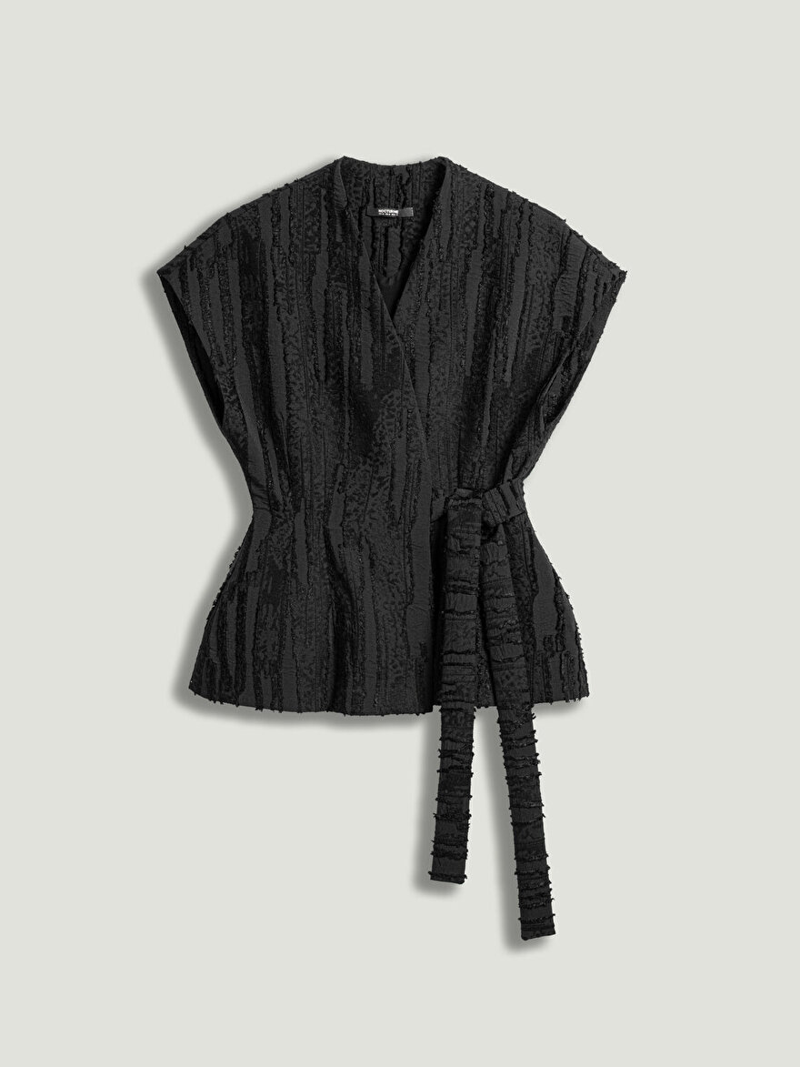 Nocturne Bağlamalı Jakar Detaylı Yelek