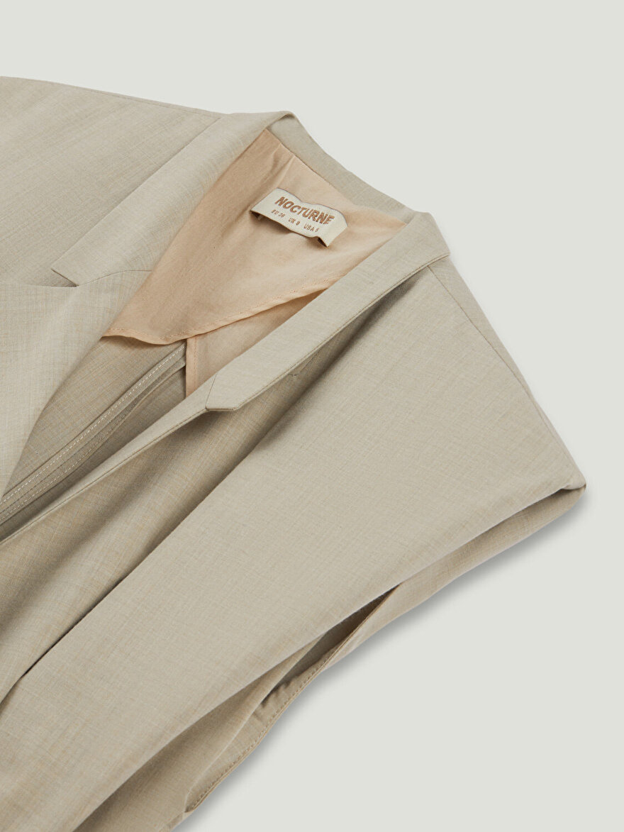 Nocturne Kemer Detaylı Kruvaze Yelek