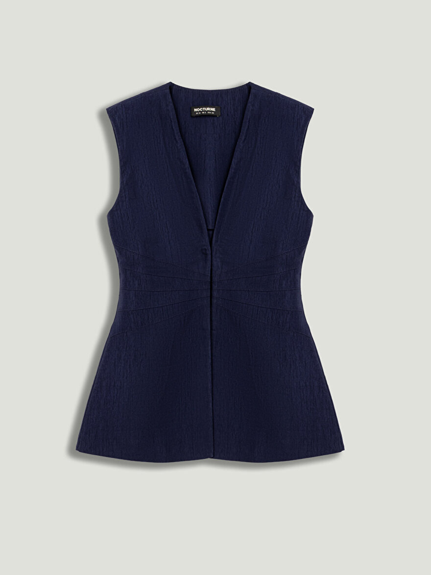 Nocturne Vatkalı V Yaka Yelek