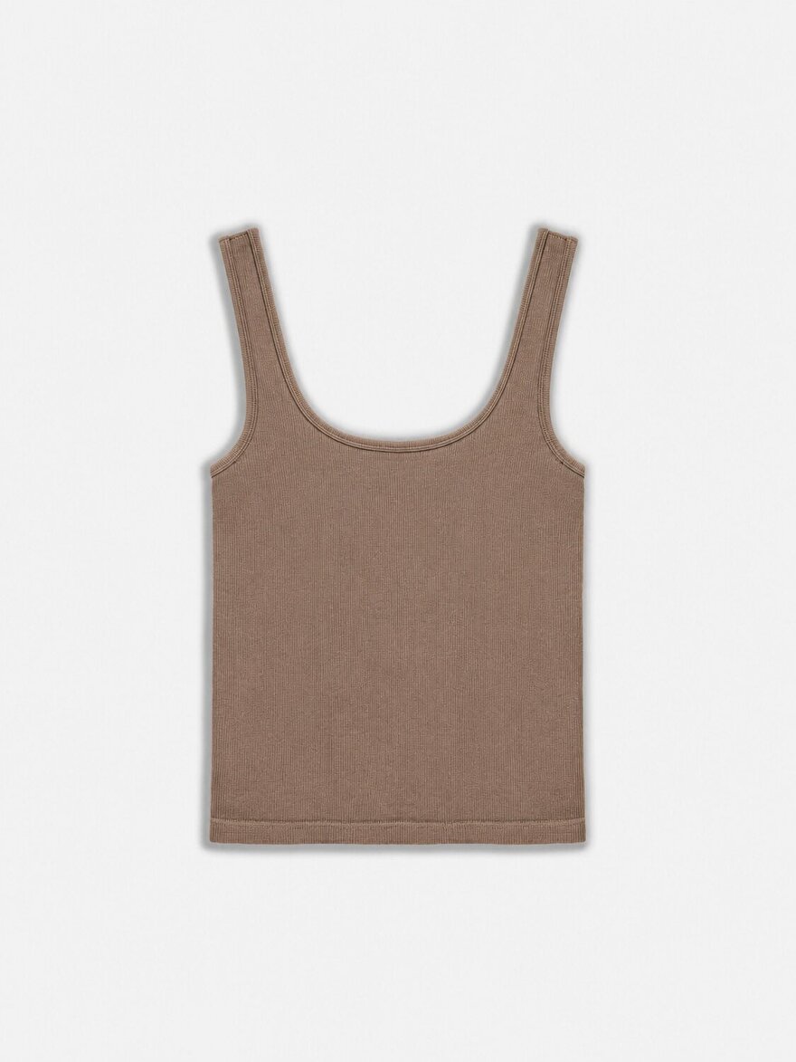 Nocturne Bisiklet Yaka Crop Top