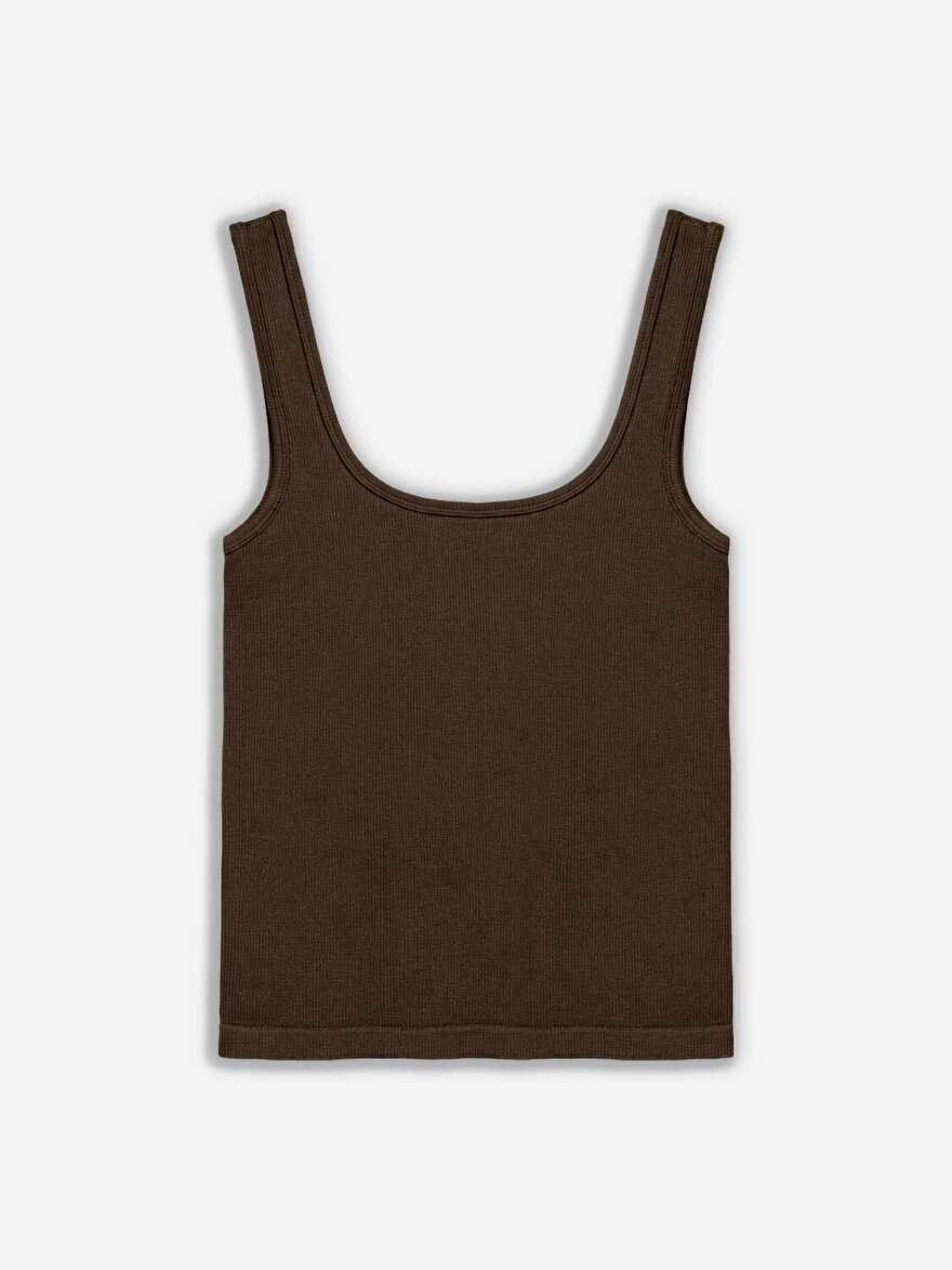 Nocturne Bisiklet Yaka Crop Top