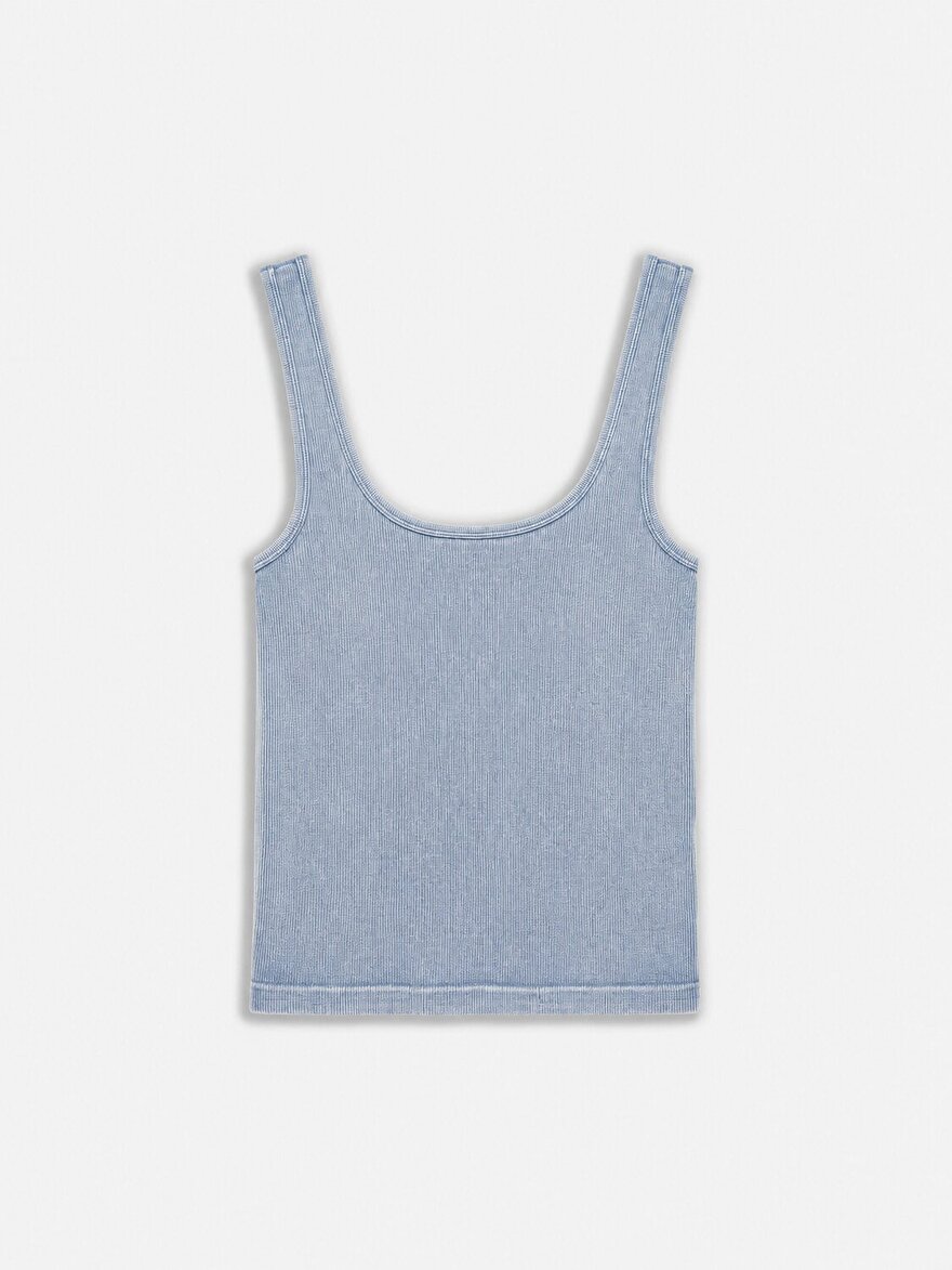 Nocturne Bisiklet Yaka Crop Top