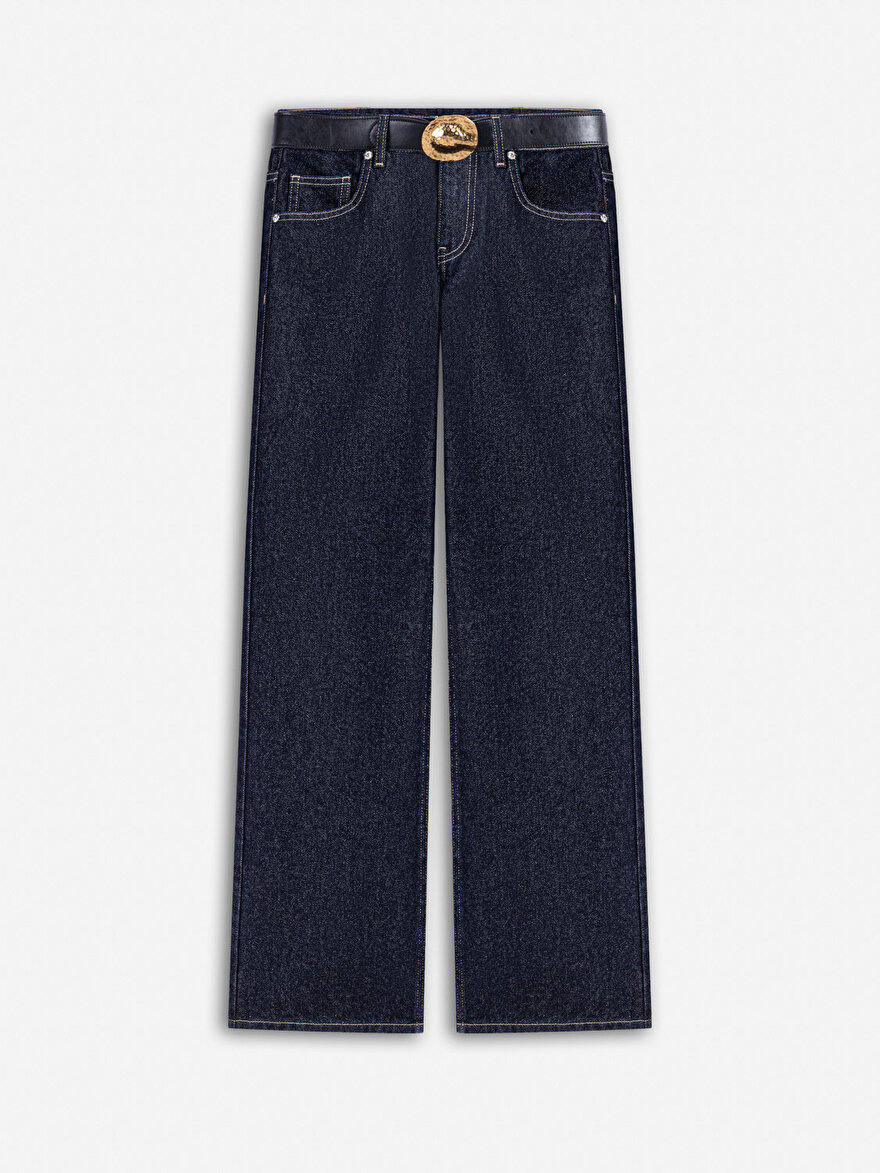 Nocturne Kemerli Jean Pantolon
