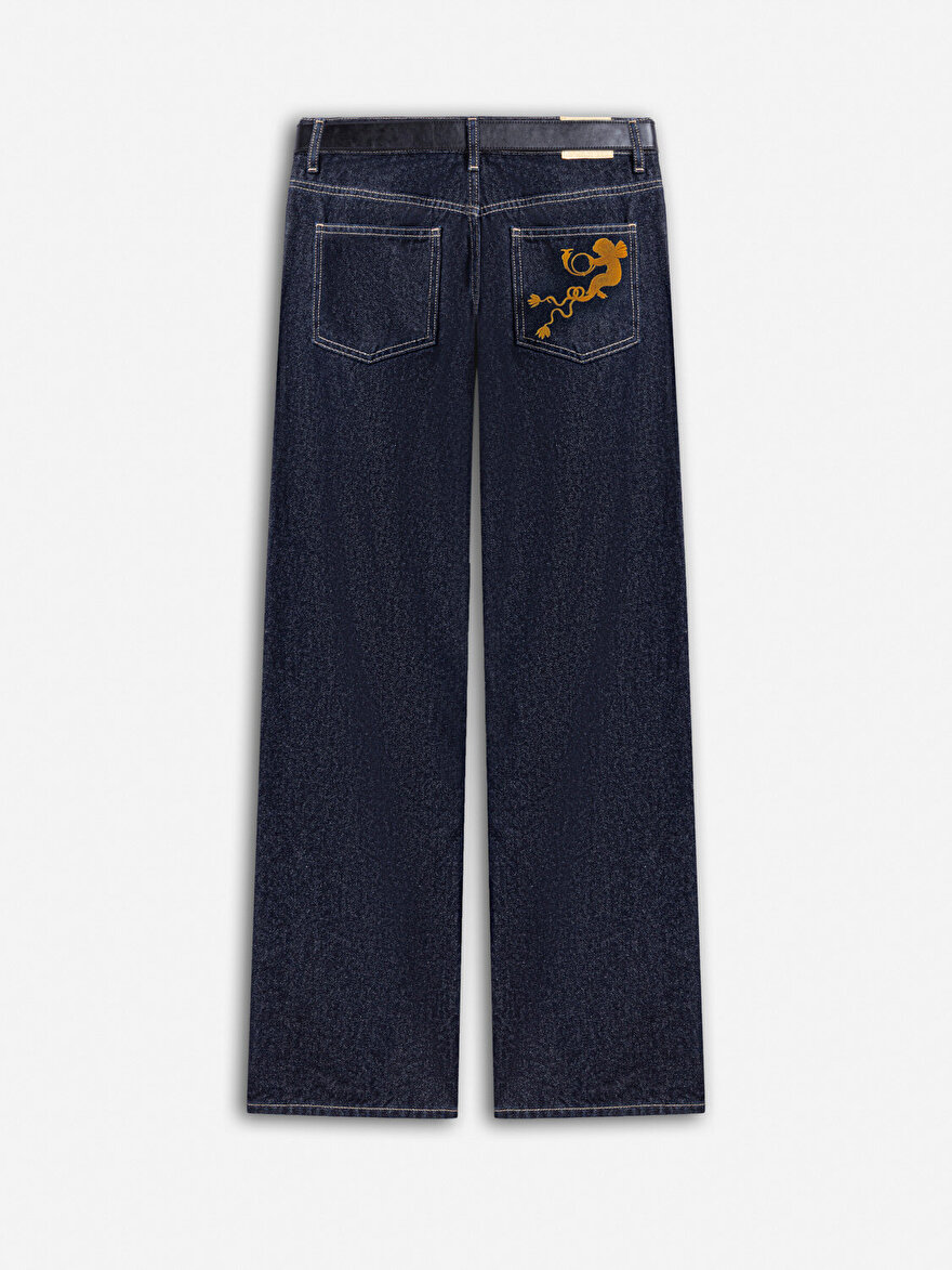 Nocturne Kemerli Jean Pantolon