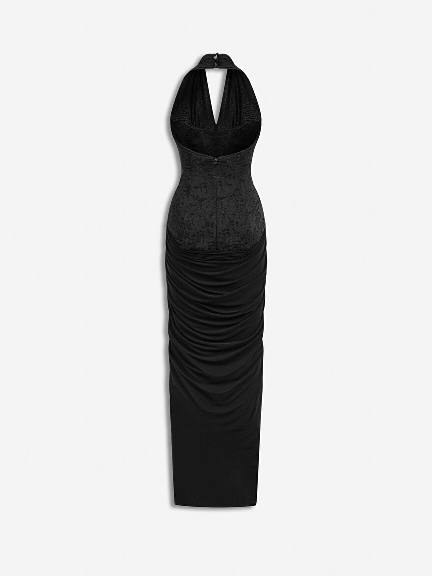 Nocturne Halter Yaka Maxi Elbise