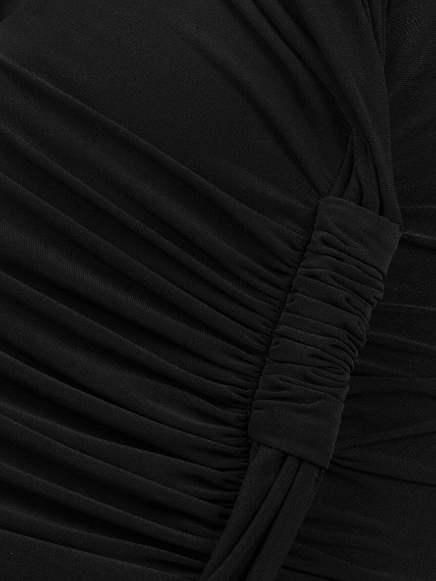 Nocturne Drapeli Maxi Elbise
