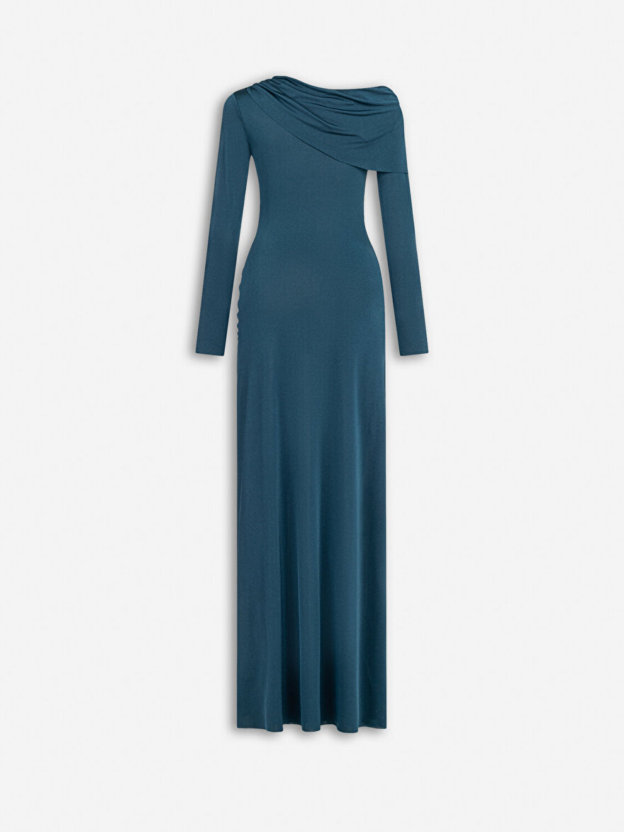 Nocturne Drapeli Maxi Elbise