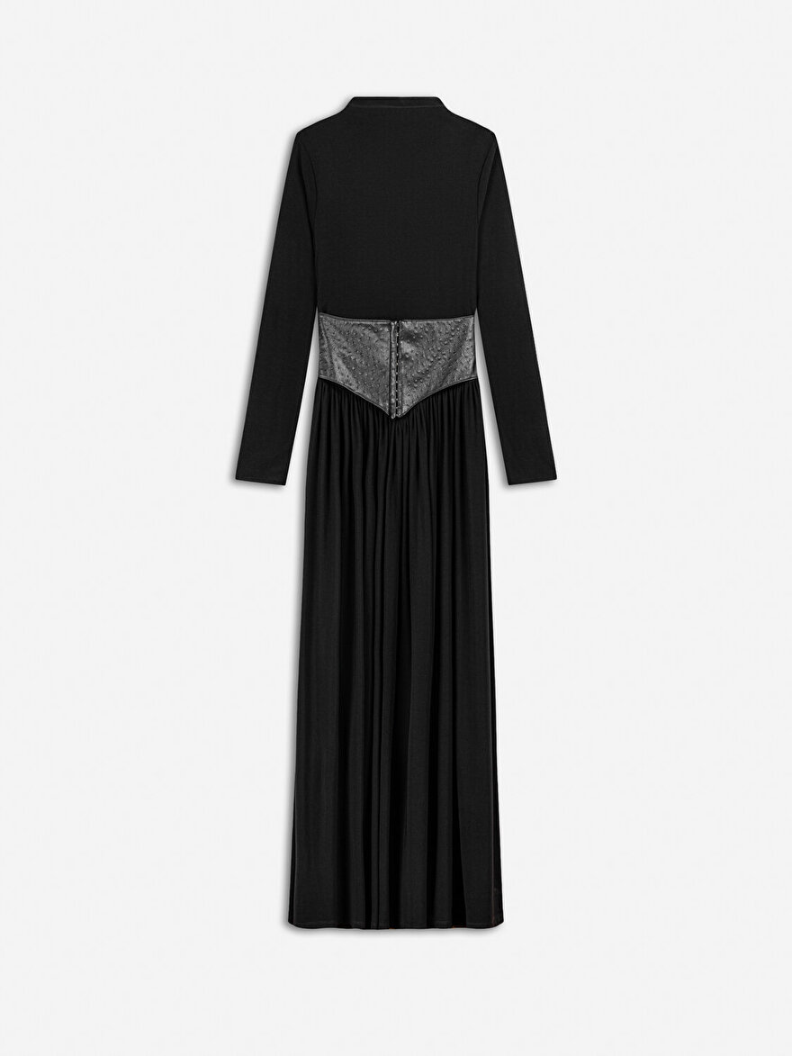 Nocturne Korse Detaylı Maxi Elbise