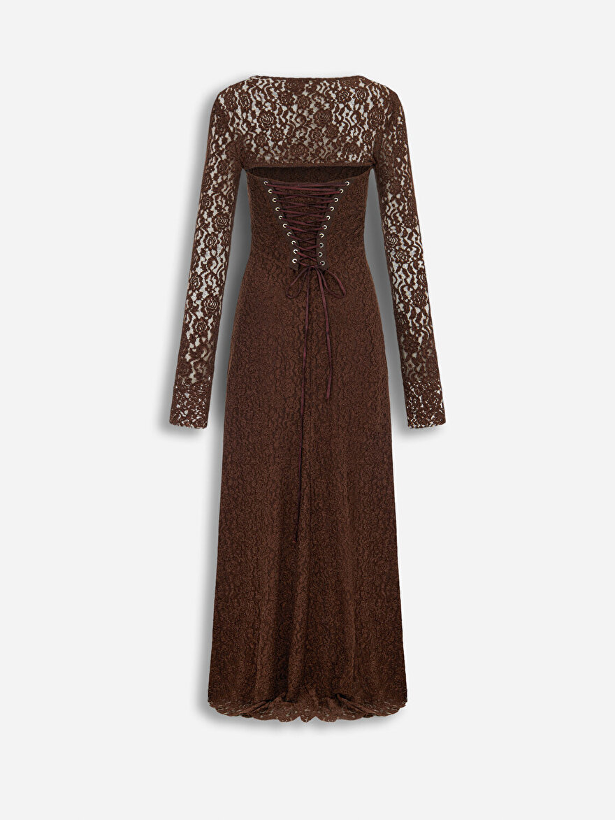 Nocturne Dantelli Maxi Elbise