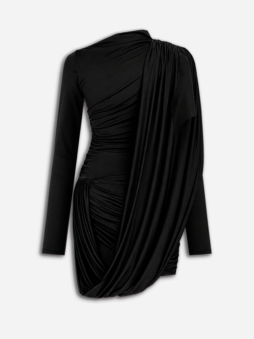 Nocturne Drape Detaylı Mini Elbise