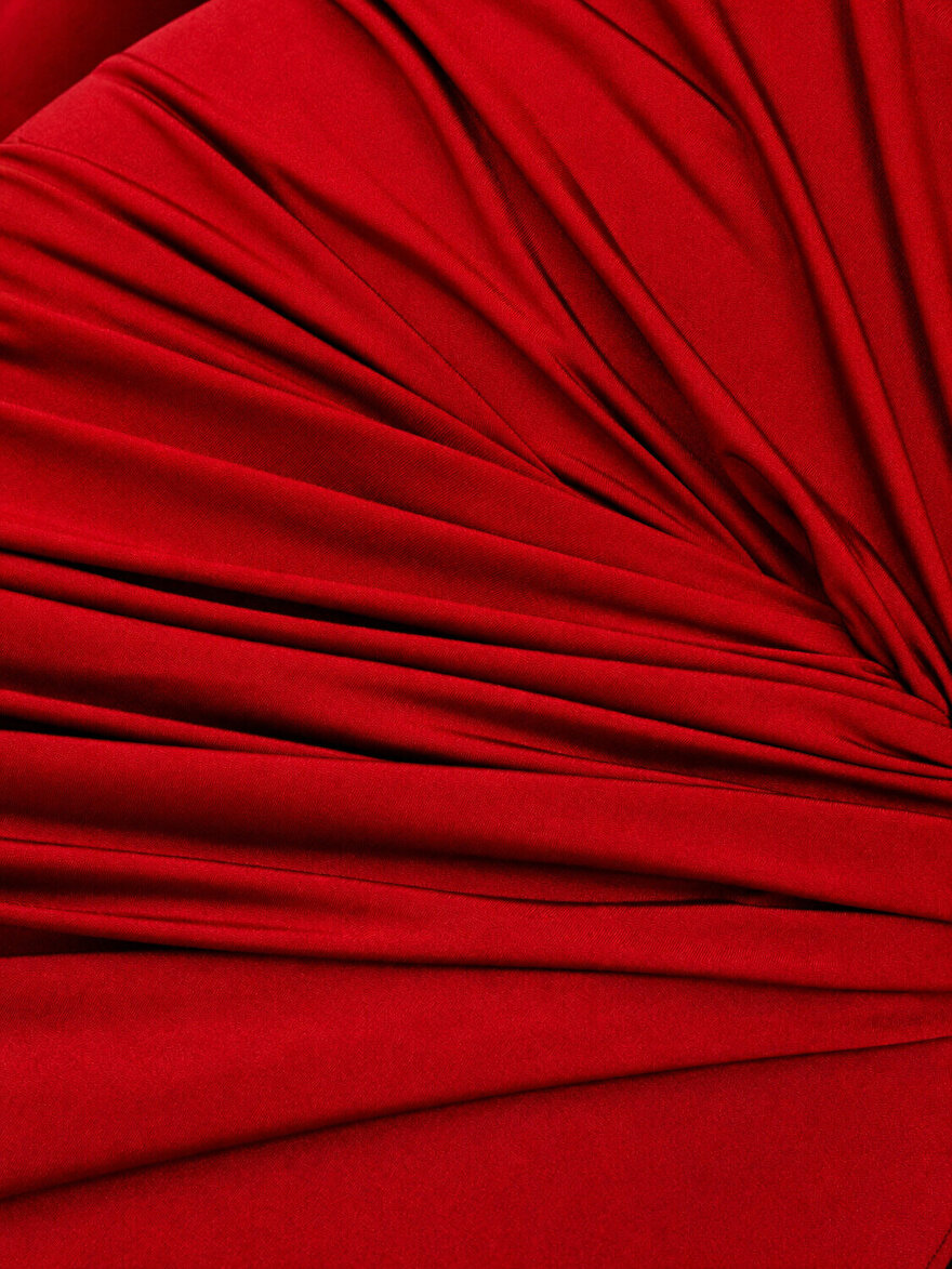 Nocturne Drape Detaylı Mini Elbise