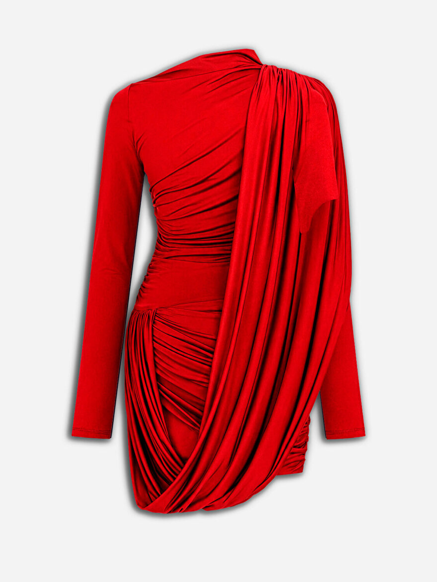 Nocturne Drape Detaylı Mini Elbise