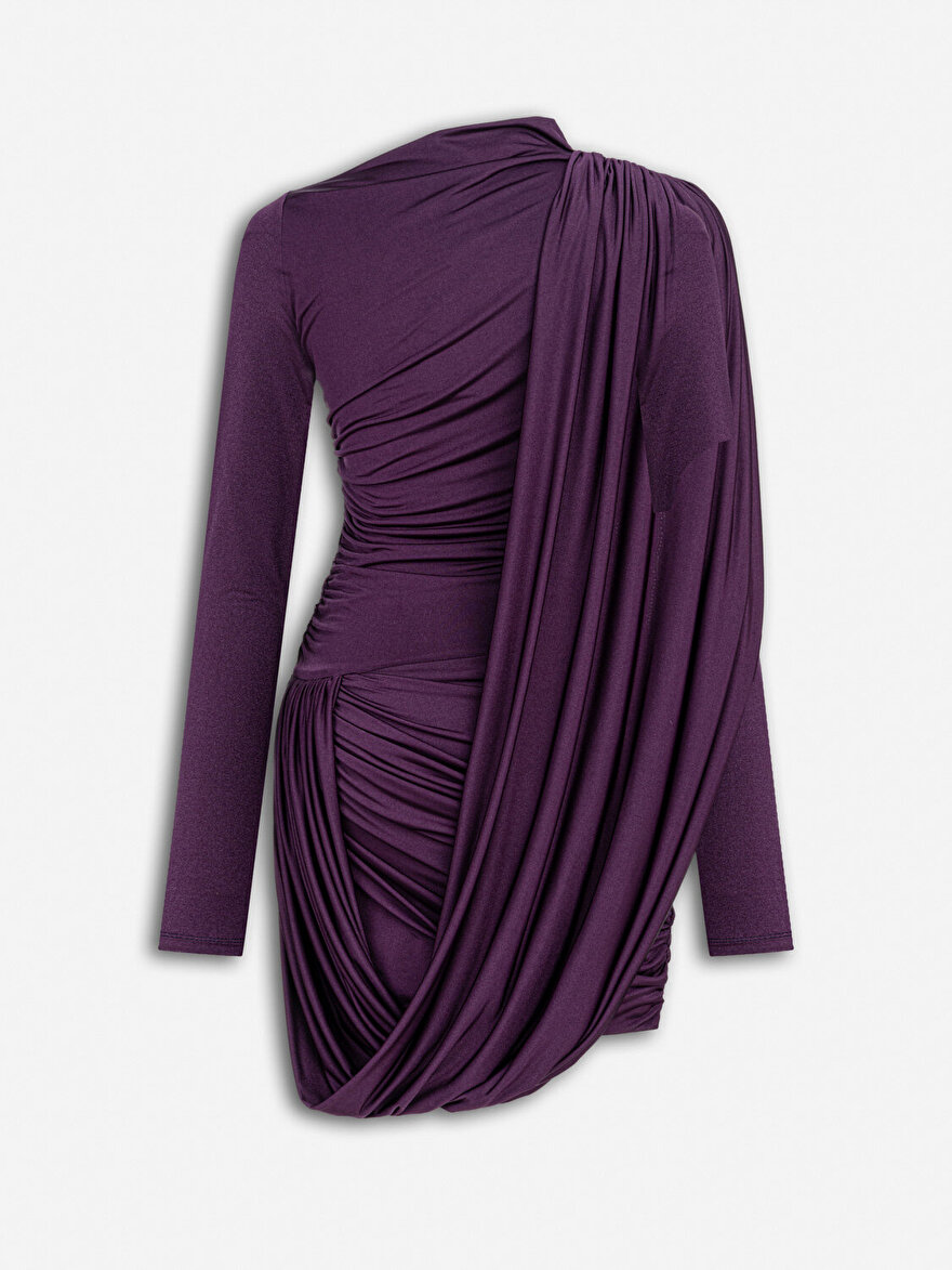 Nocturne Drape Detaylı Mini Elbise