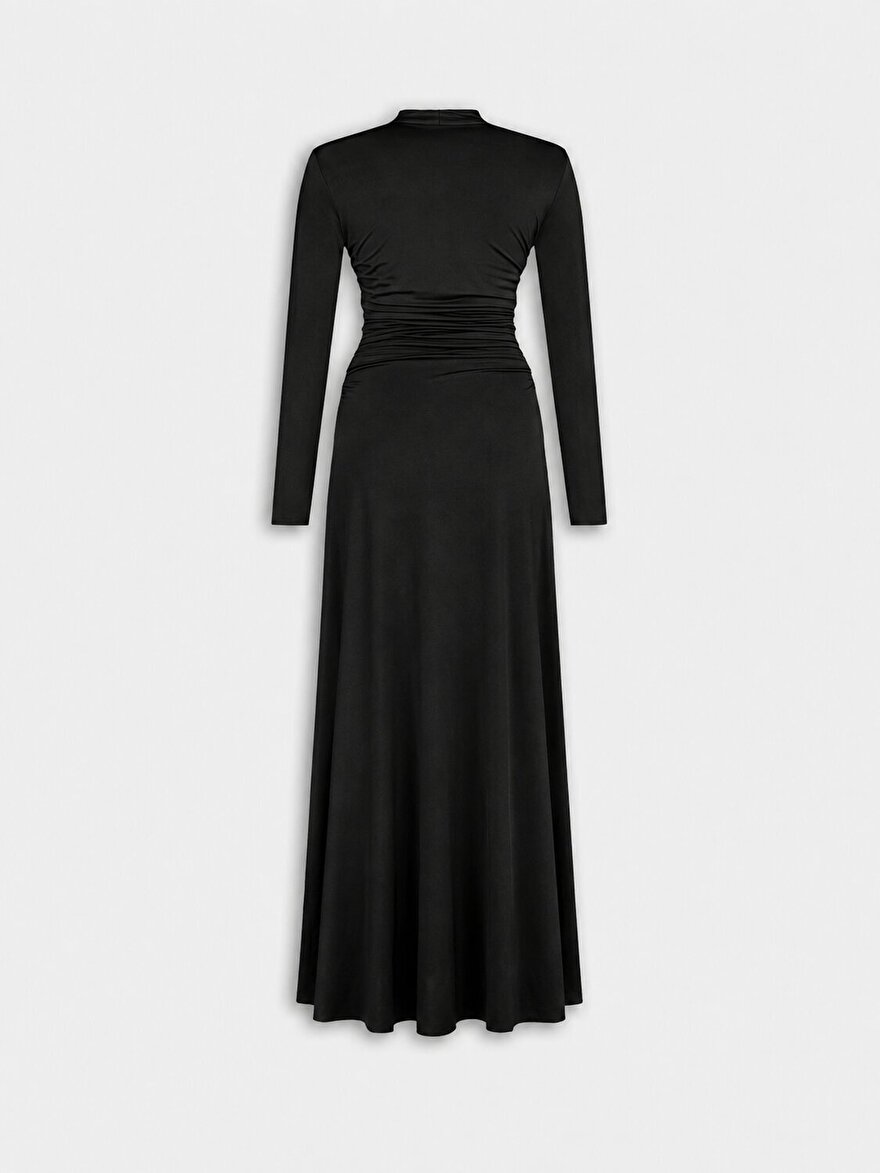 Nocturne Drapeli Maxi Elbise