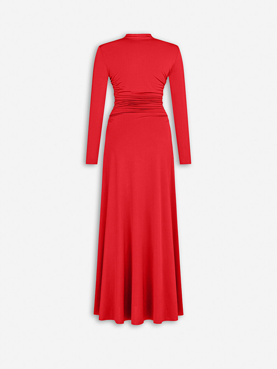 Nocturne Drapeli Maxi Elbise