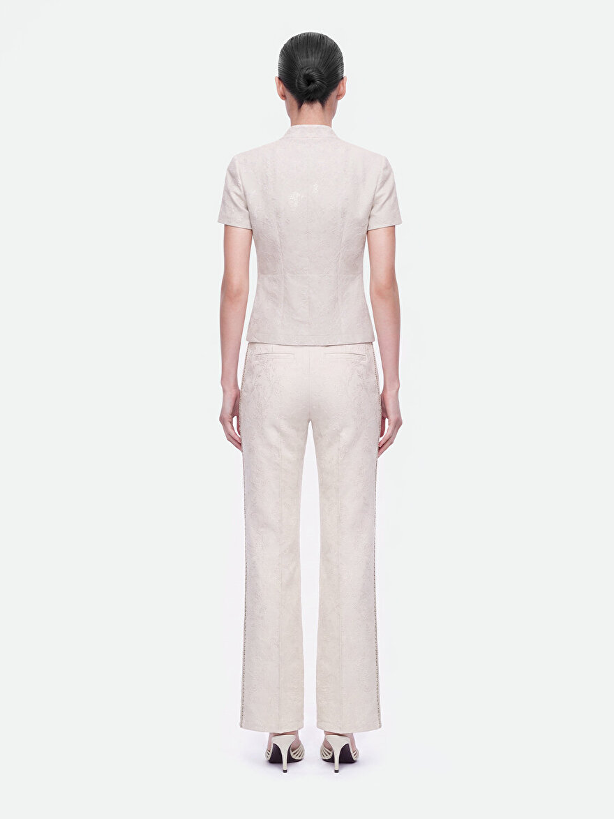 Nocturne Dokulu Normal Bel Pantolon