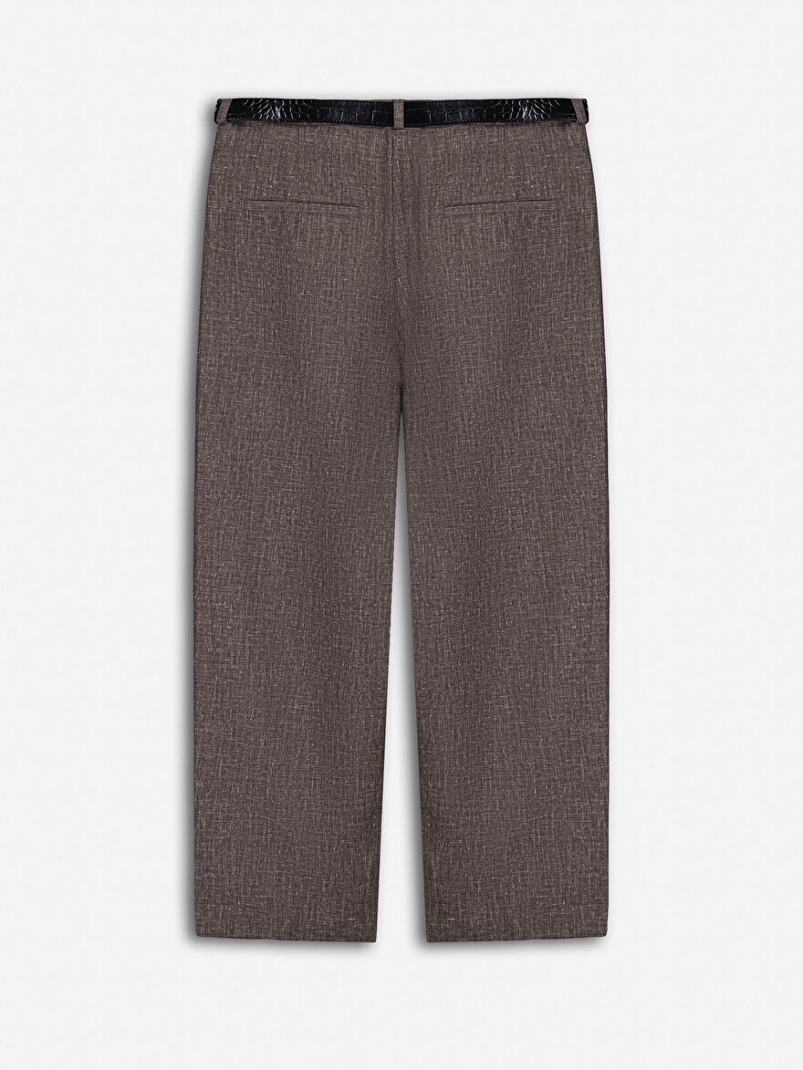 Nocturne Asimetrik Pile Detaylı Pantolon