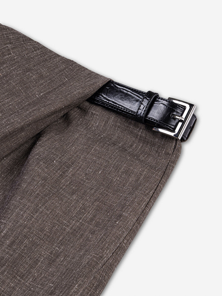 Nocturne Asimetrik Pile Detaylı Pantolon